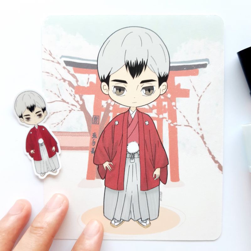 kita shinsuke art print sticker inarizaki team haikyuu art print haikyuu stickers shopee philippines