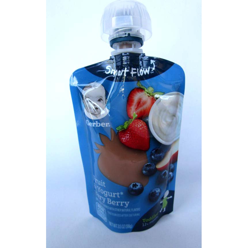 gerber fruit and yogurt pouch