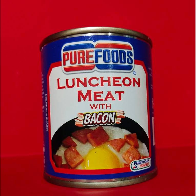Purefoods Luncheon Meat With Bacon 240G Shopee Philippines
