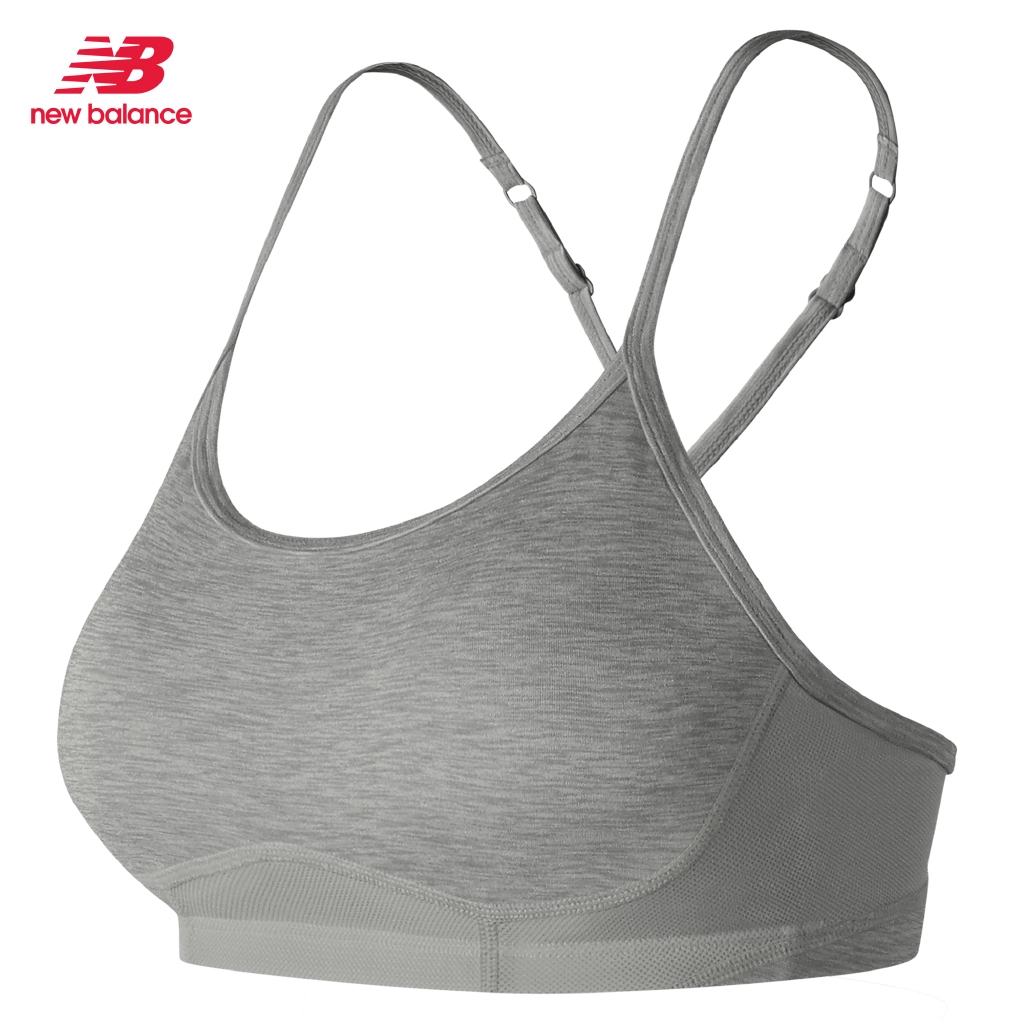 new balance grey sports bra