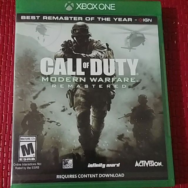 call of duty modern warfare remastered xbox