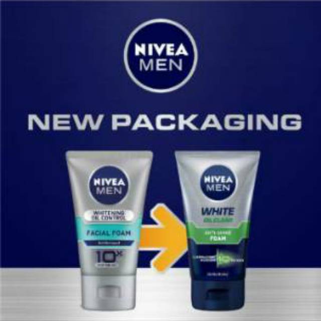 nivea men whitening oil control facial foam