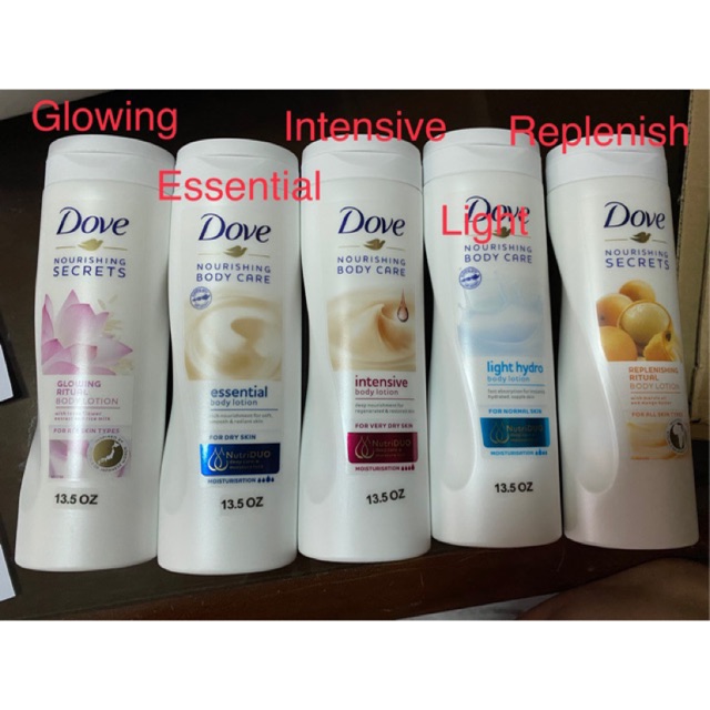 Dove Nourishing Secrets Body Lotion in 400ml Shopee Philippines