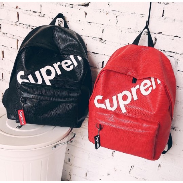 supreme bookbag red