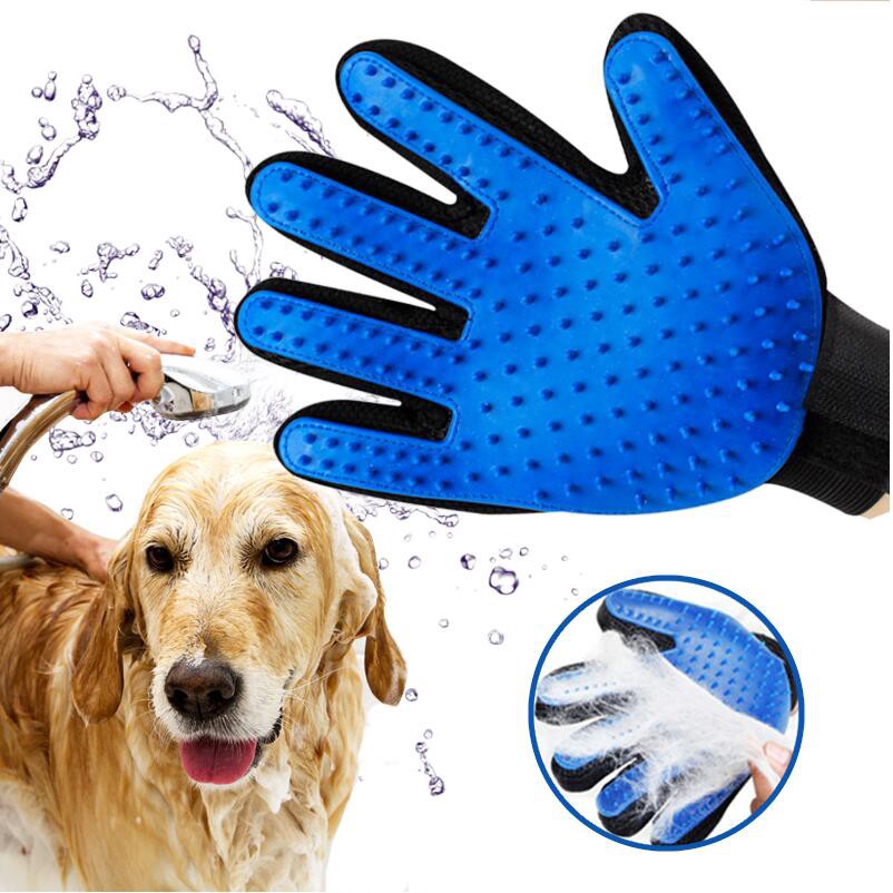 dog brush mitt