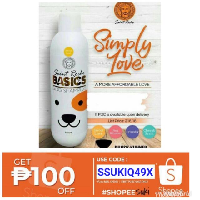 Saint Roche Basics Dog Shampoo 1000ml Shopee Philippines