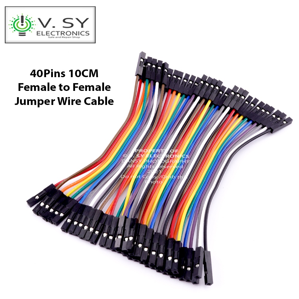 Coloré 10cm JOYKK 40Pieces Cables F-F Jumper Breadboard Wire coloré Ruban GPIO pour Kit de Bricolage 
