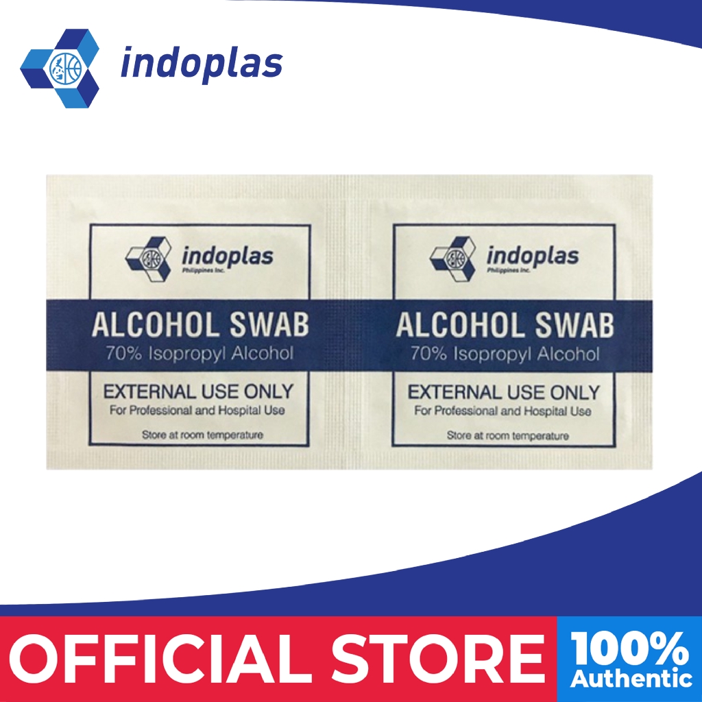 Indoplas Alcohol Swab Pads Box Of 100 1s Shopee Philippines 1661