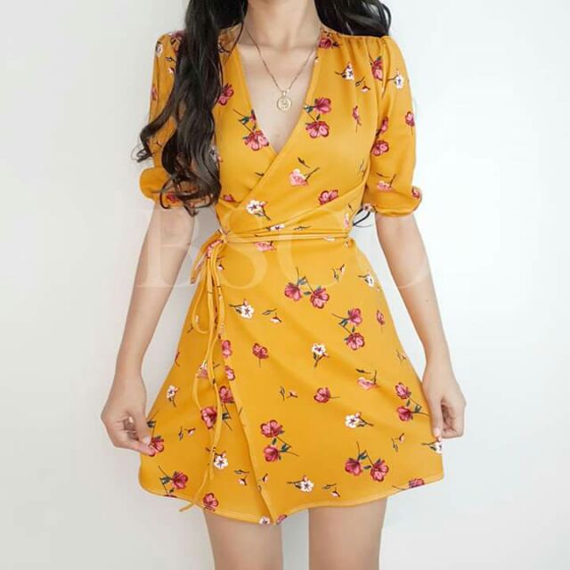 shopee wrap dress