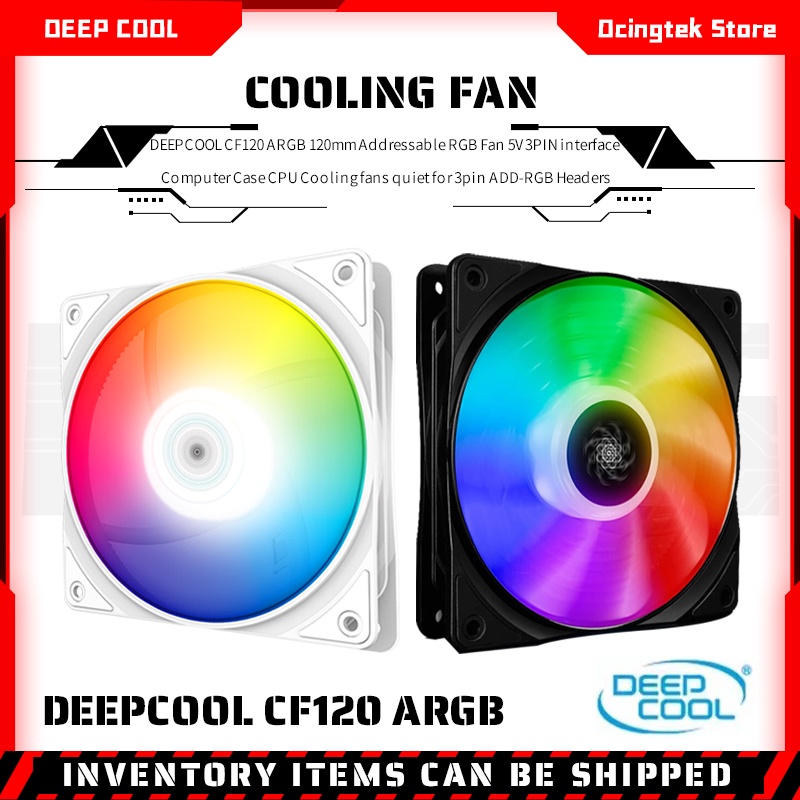 DEEPCOOL CF120 ARGB 120mm Addressable RGB Fan 5V 3PIN interface