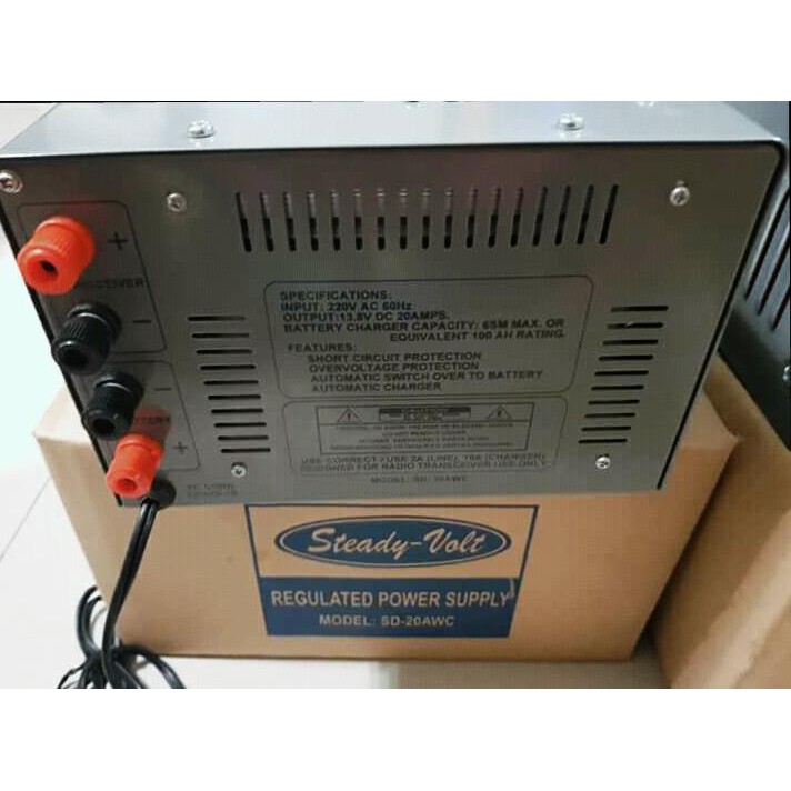 Steady Volt Regulated Power Supply 15 / 20 / 24 / 30 amps with 13.8