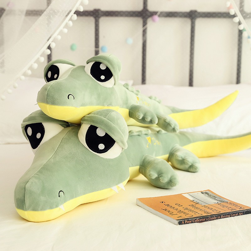 large stuffed crocodile