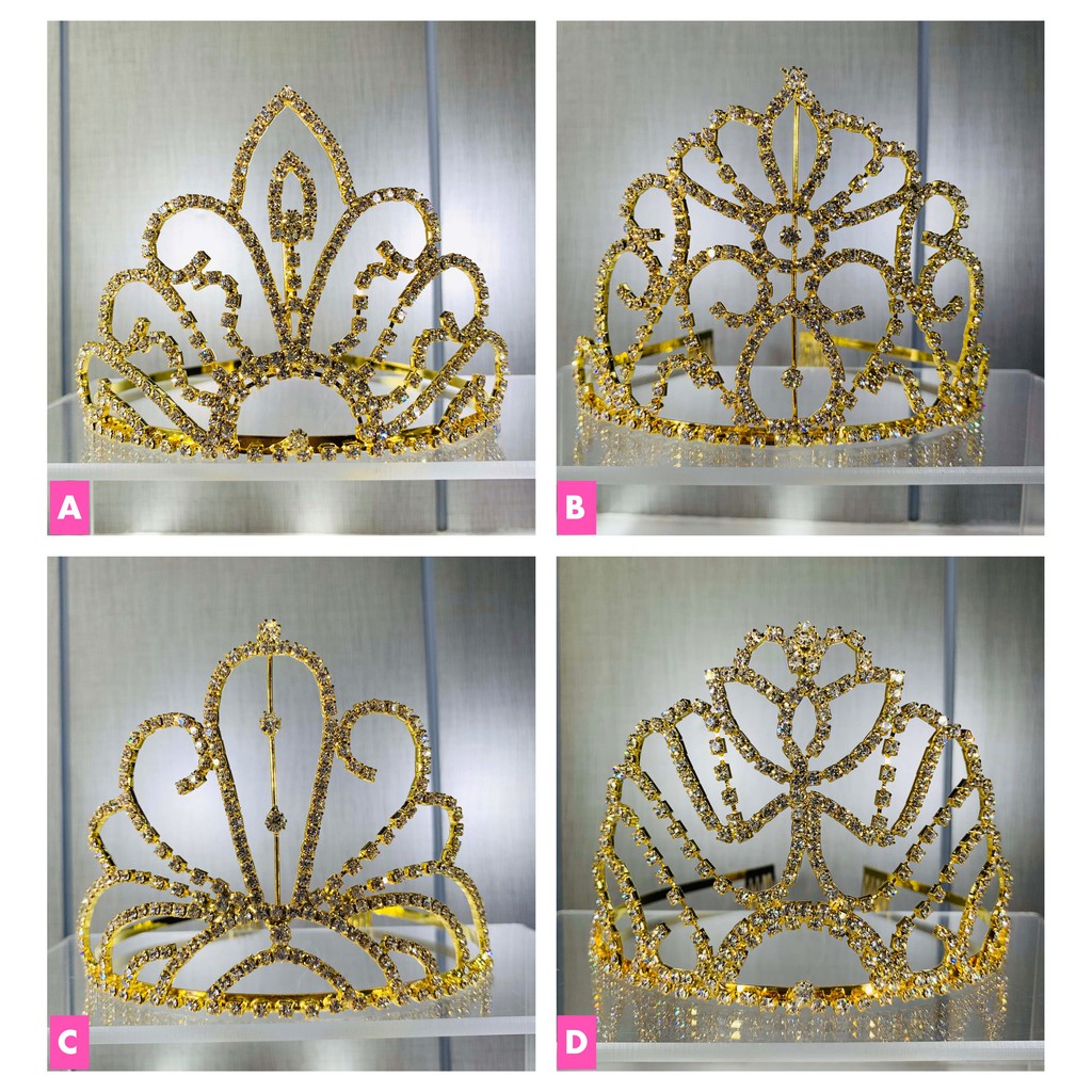PAGEANT TIARA CROWN GOLD | Shopee Philippines