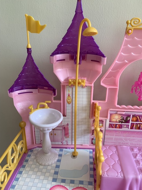 princess barbie doll pink royal castle