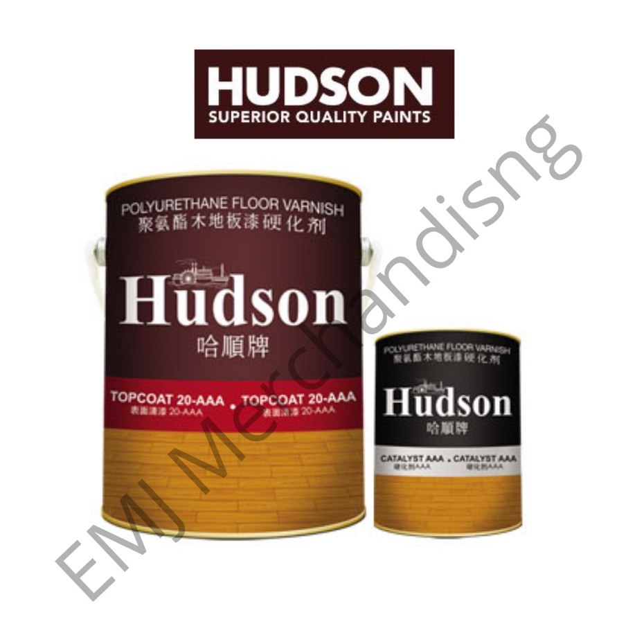 Hudson Polyurethane Floor Varnish Top Coat / PU Topcoat in Liter