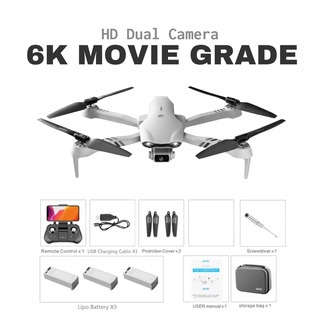 【Ship Same Day】Drone F10 6K Camera HD Dual Cam video Aerial Photography Wifi remote control 20 Mins