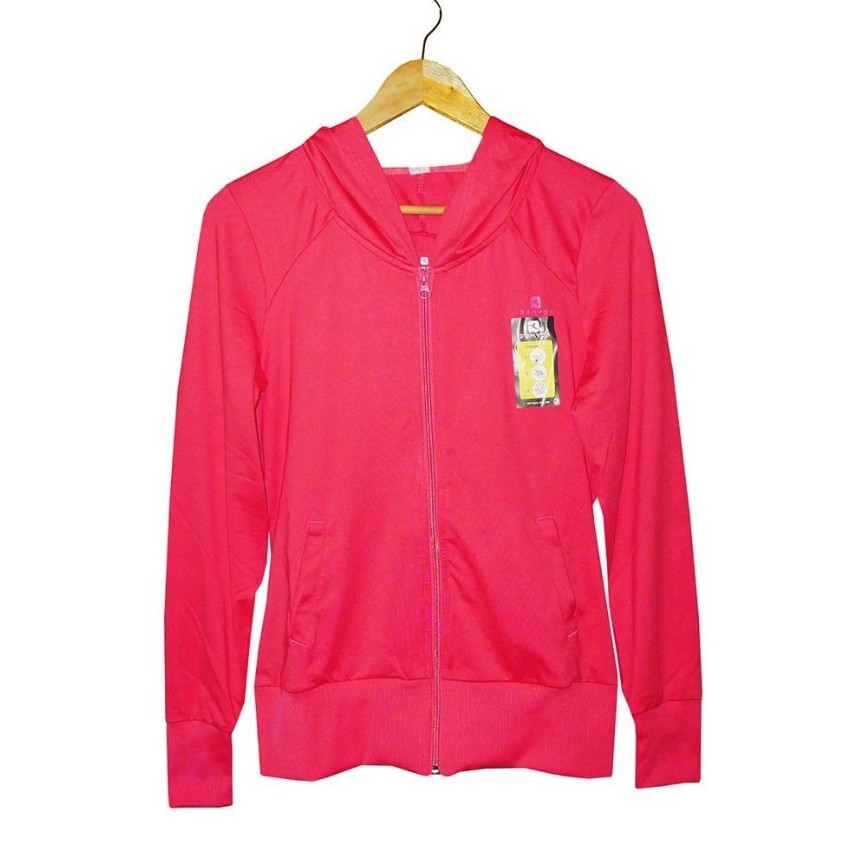 red zip up sweater women's