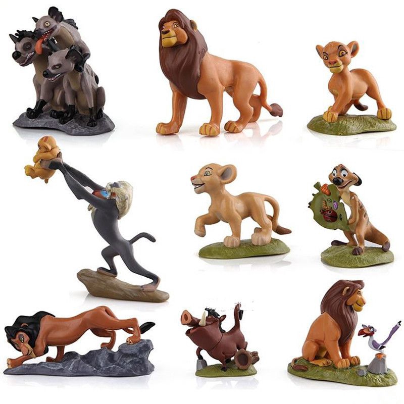 9pcs Set Disney The Lion King Figures Collection Movie Simba Toy Doll Cake Topper Gift Shopee Philippines