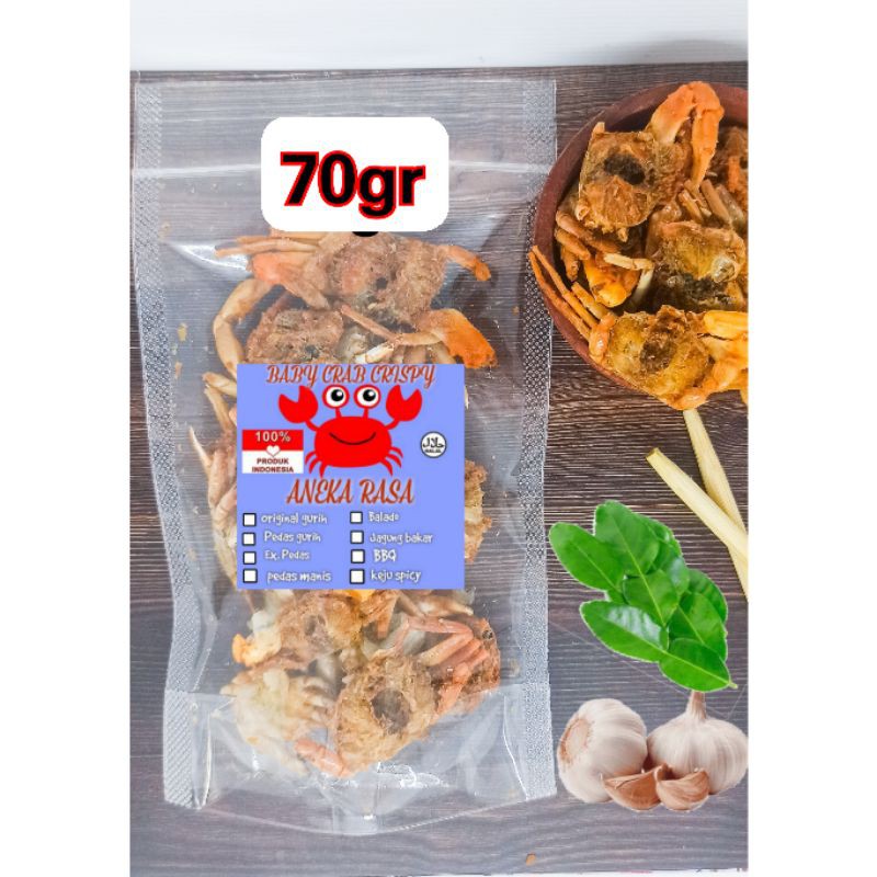 70gr Baby CRAB KRISPY Crab Crips Halal Healthy Chinese Seafood