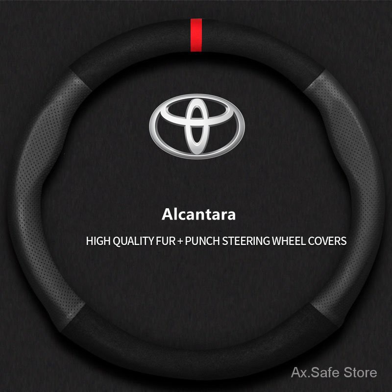 【Ax.Safe】Toyota leather steering wheel cover Camry Corolla Vios Wigo