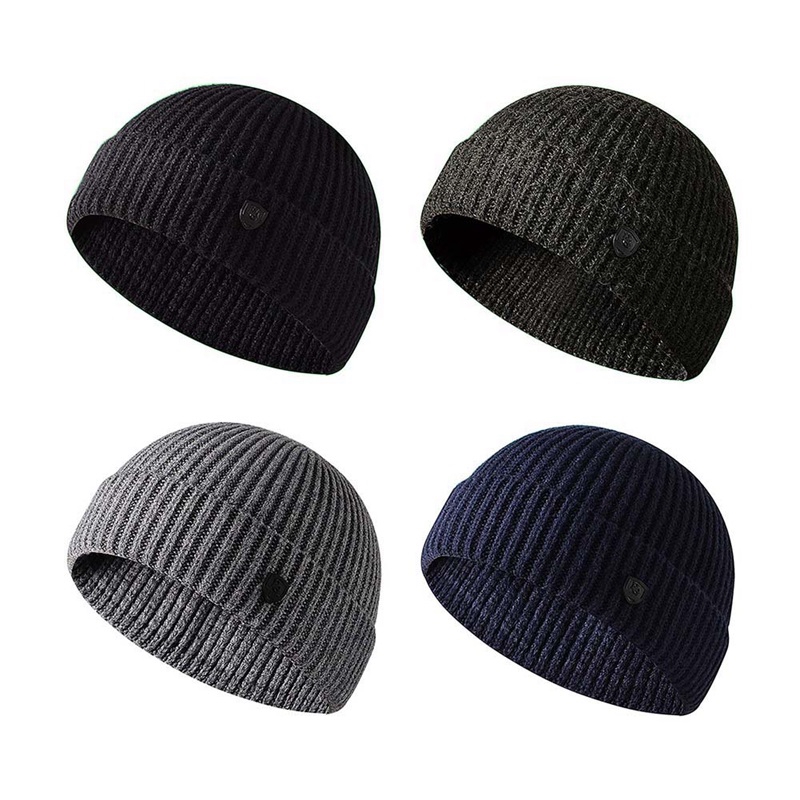 mens black wool cap