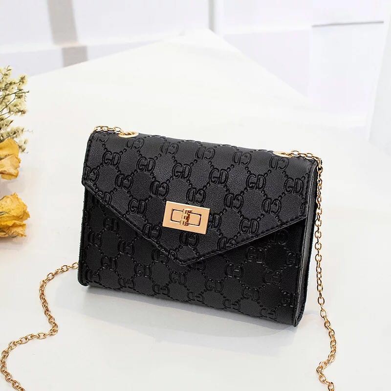 Bagonly Cute V Shape GD Leather Sling Bag | Shopee Philippines