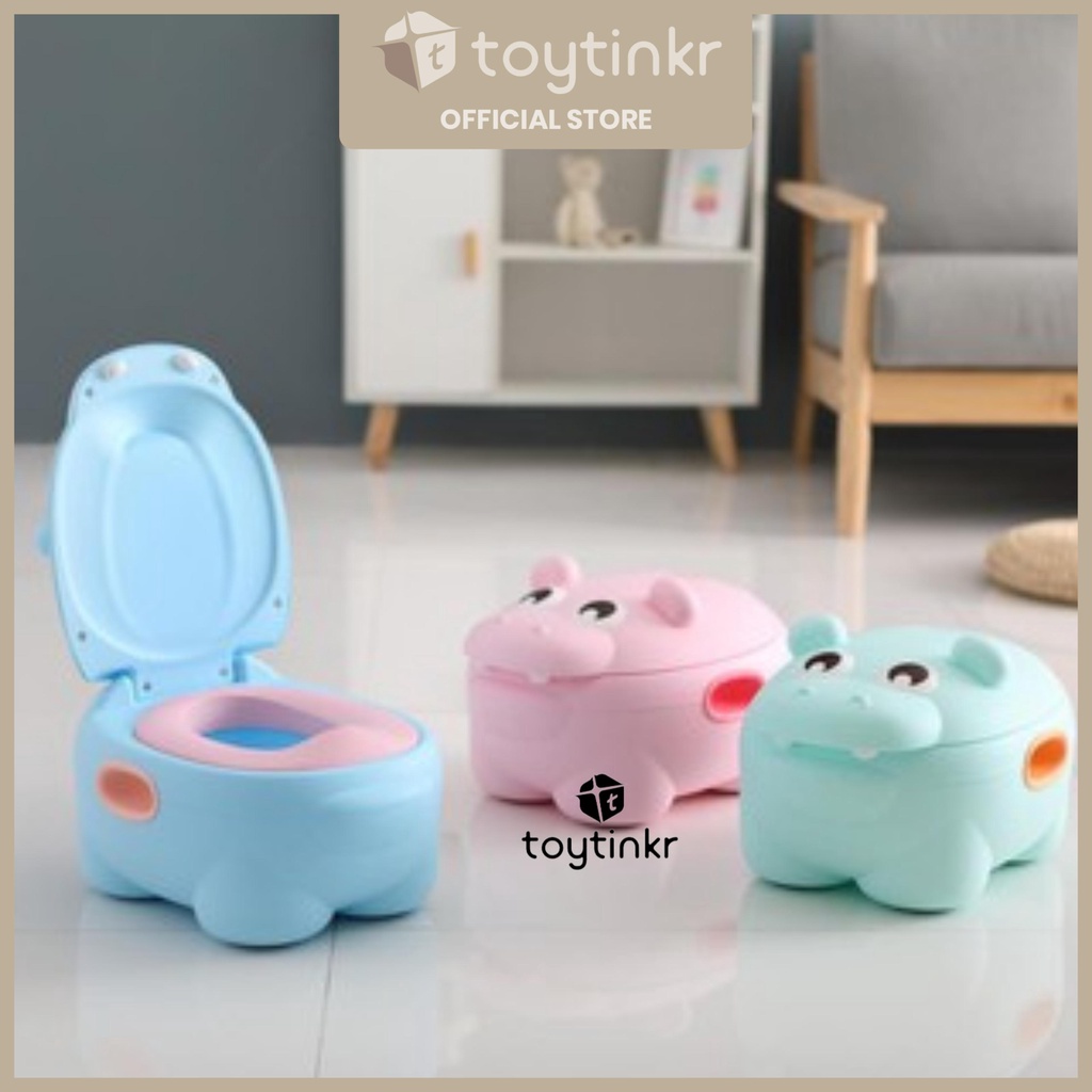 Blue Cute Hippo Potty By Toytinkr 