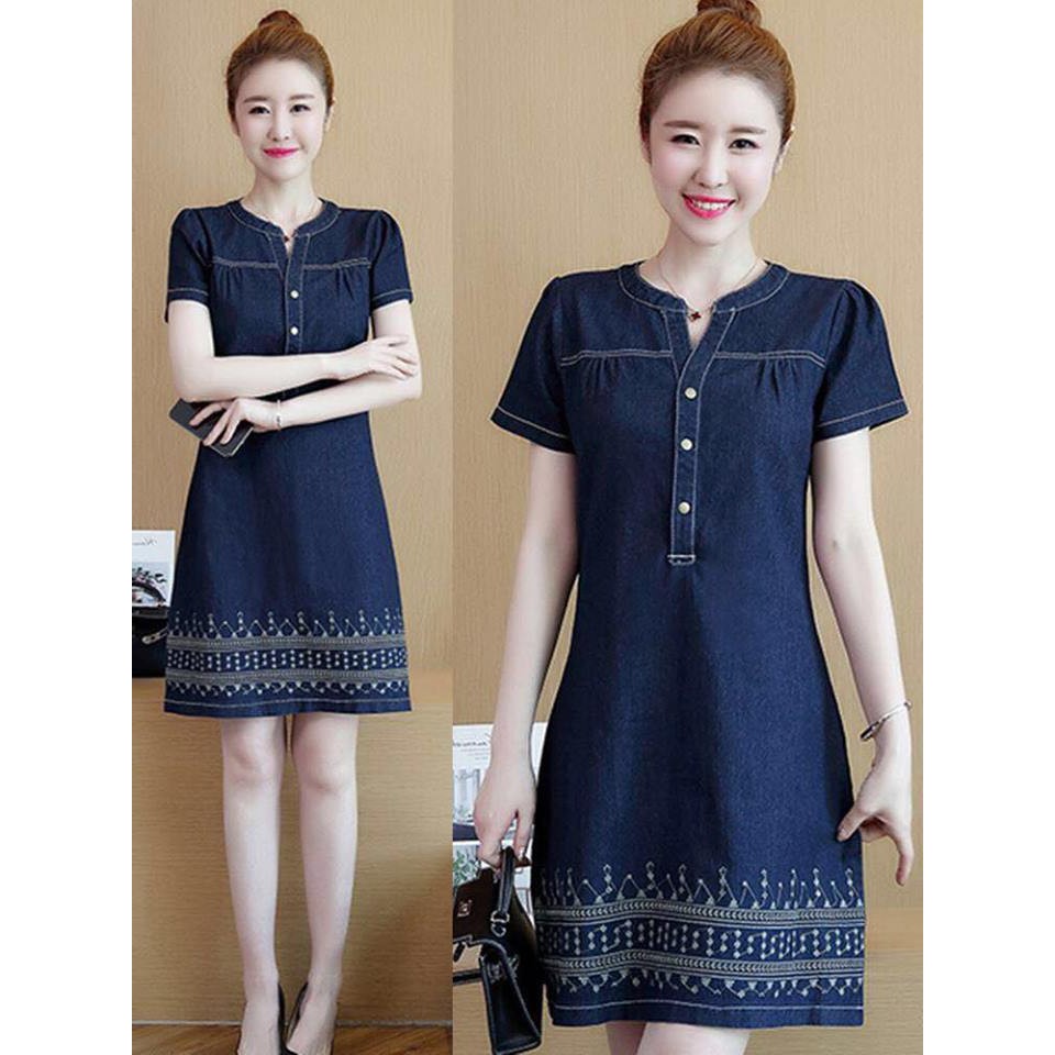 shopee denim dress