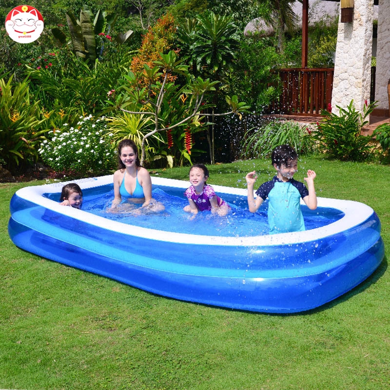 Ready Stock Family Inflatable Large Size Swimming Pool Summer Thickened Inflatable Pool For Kids Children Adult Play Bathtub Outdoor Indoor Shopee Philippines