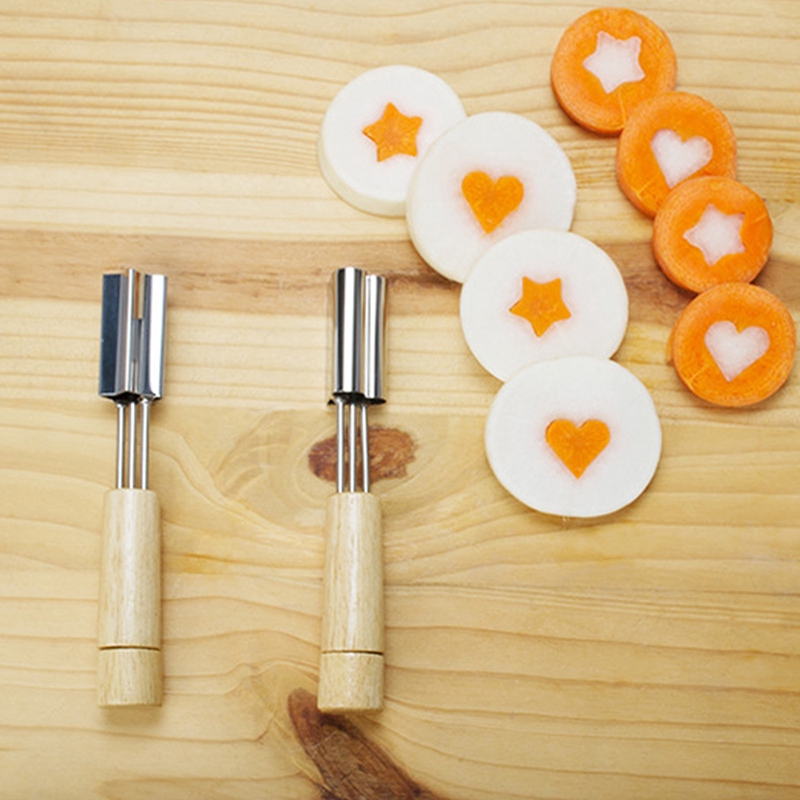 Multifunctional Heart Star Flower Stainless Steel Baking Biscuit Mold Printing DIY Molds Tool Chocolate Fruits Vegetables