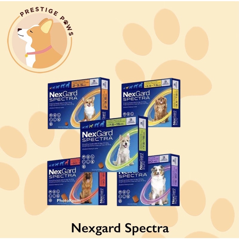 Nexgard Spectra 2 3 5kg 3 5 7 5kg 7 5 15kg 15 30kg 30 60kg Shopee Philippines