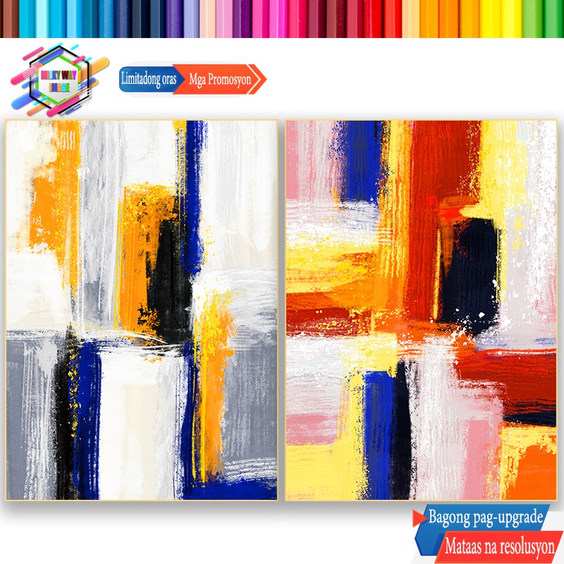 Hx 77 Abstract Canvas Painting Pictures Wall Painting Canvas Print Home Room Wall Art Abstract Decoration Picture No Frame Shopee Philippines