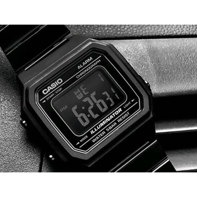 casio all black watch