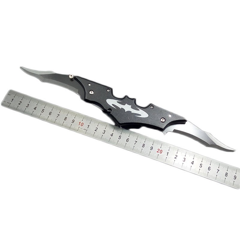 Batman folding knife bat tool knife stainless steel knife double-edged bat  knife defense tool | Shopee Philippines