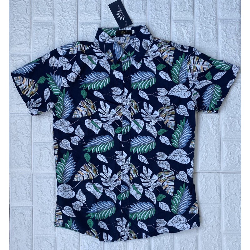 Fashion summer floral hawaiian polo new desgin | Shopee Philippines