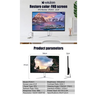 Nvision Ip V Inches Frameless Led Ips Monitor Full Hd P Hz