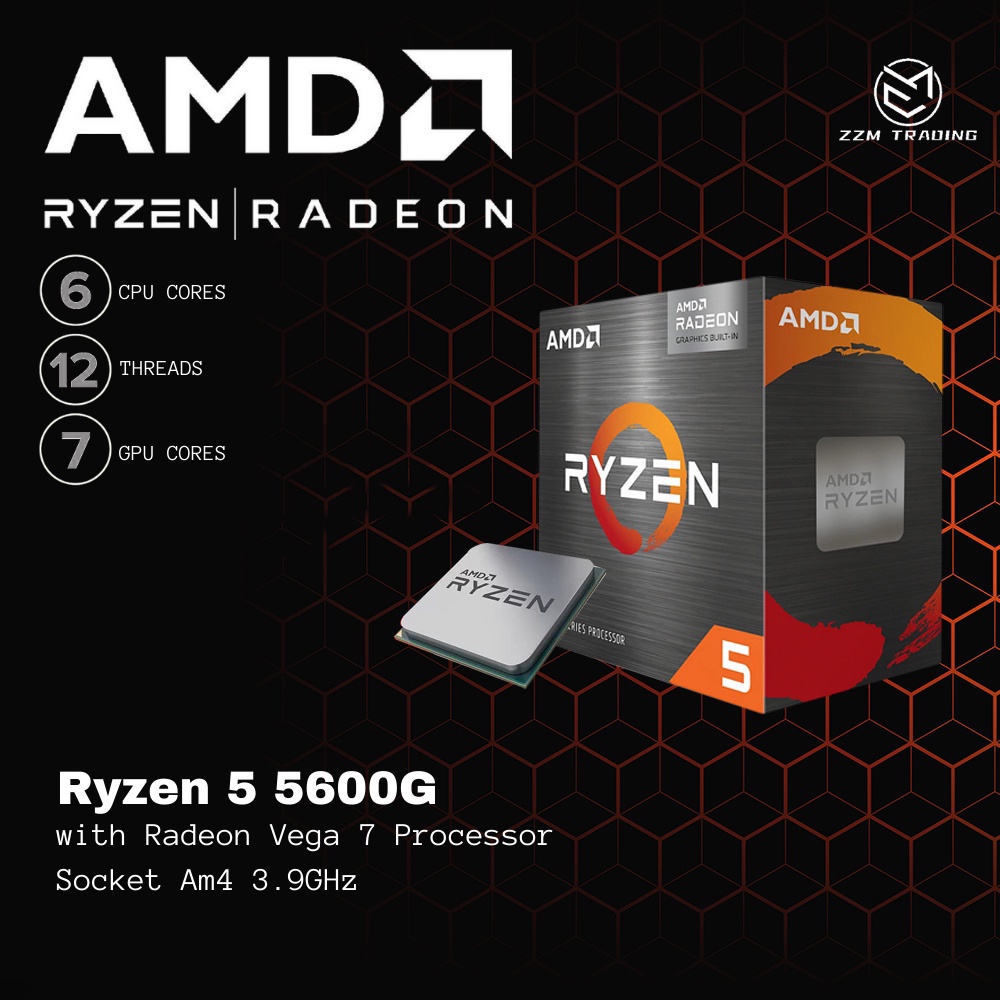 Pre Order Amd Ryzen 5 5600g With Radeon Vega 7 Processor Socket Am4 32ghz Shopee Philippines 6194