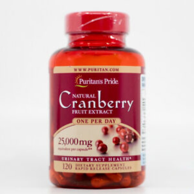 Puritan's Cranberry Fruit Extract 25,000mg 120caps Exp. March 2022