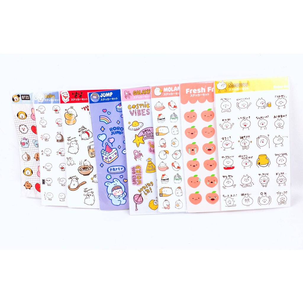 Michiro Kids Stickers BT21 Cute Sticker Set | Shopee Philippines