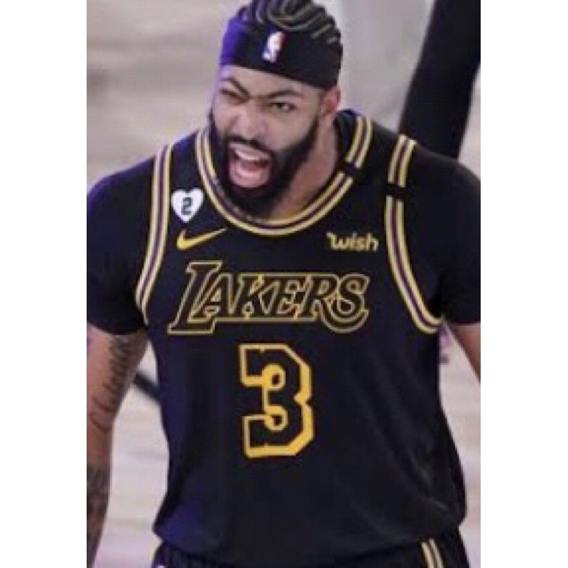 Anthony davis black lakers jersey online