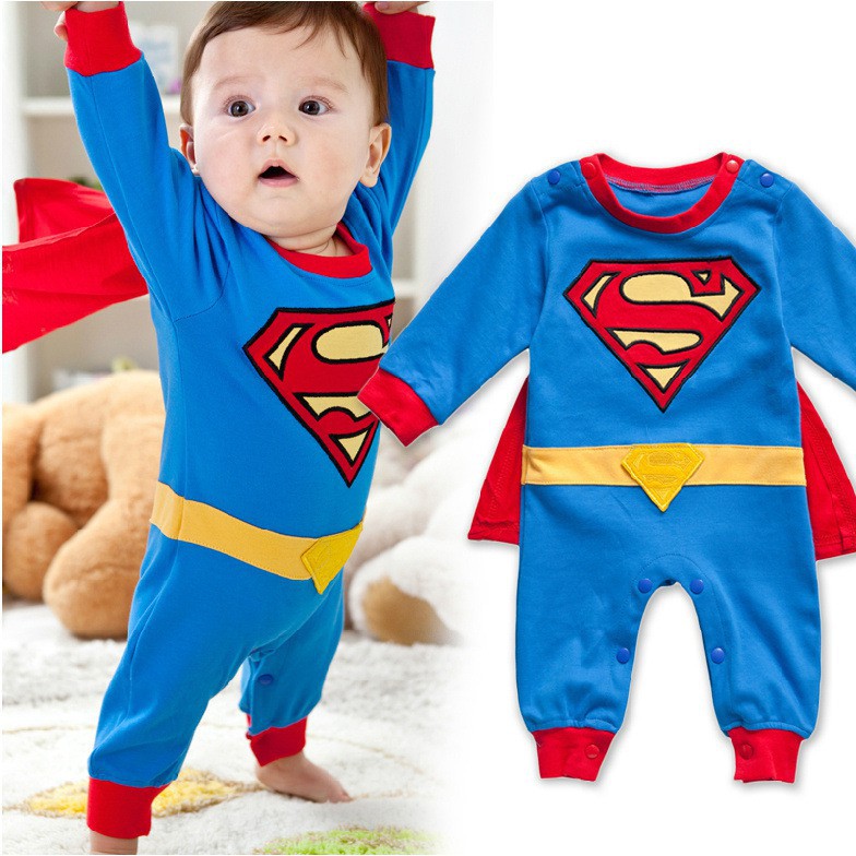 superman romper baby