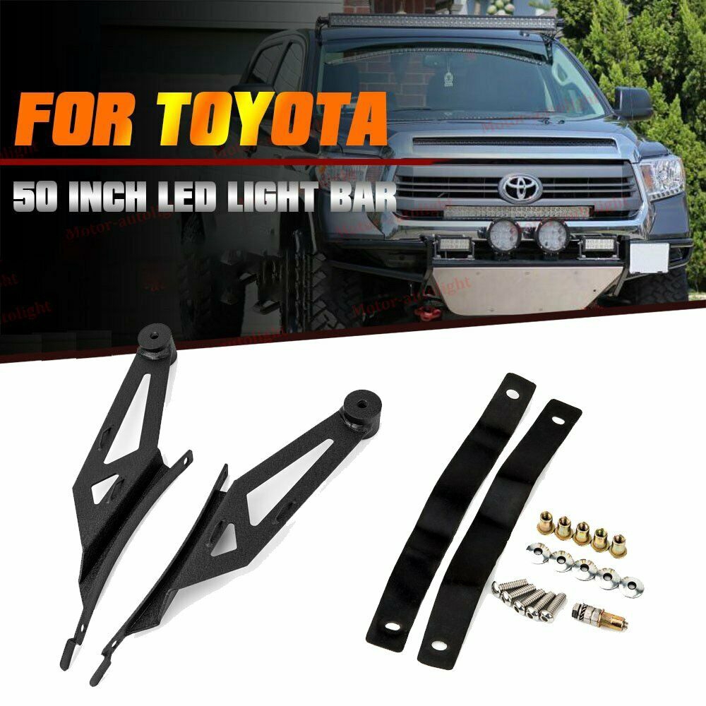 50"inch 288W Curved LED Light Bar 07-14 Toyota Tundra Roof Mounting Brackets
