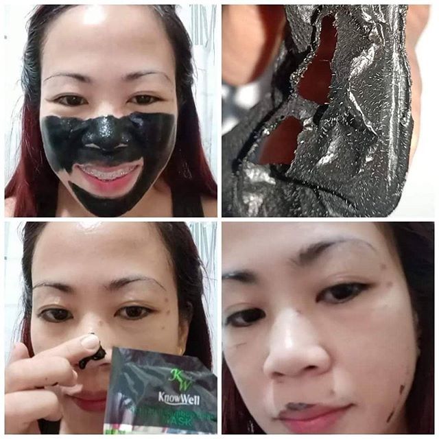 KnowWell Activated Bamboo Charcoal Mask Sachet (20g) Shopee Philippines