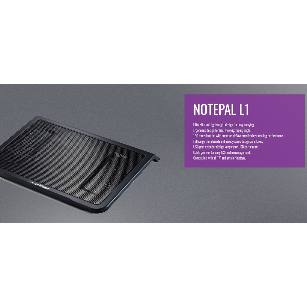 Cooler Master Notepal L1 Notebook Cooler Shopee Philippines
