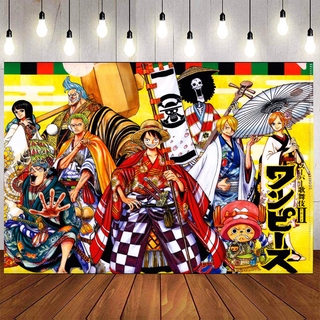 One Piece Crew Birthday Backdrop Blood Anime Cartoon Photography Background For Party Decoration Backdrop Supplie Custom Name Photo Shopee Philippines