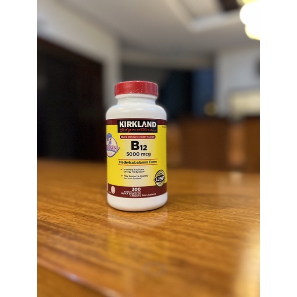 Kirkland B12 5000mcg Methylcobalamin Form (300 Tablets) Exp. May 2024
