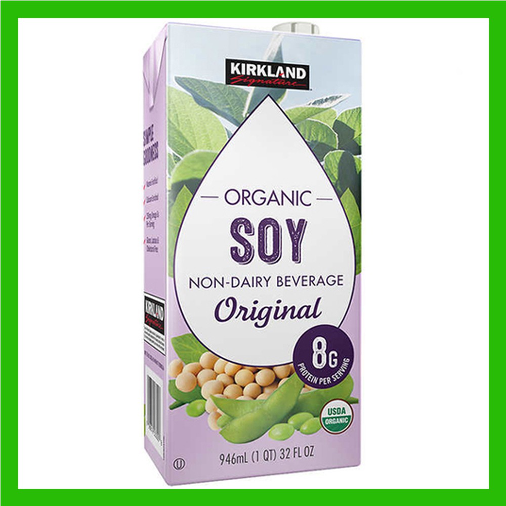 Kirkland Signature Organic Original Plain Soy Milk 946ml | Shopee ...