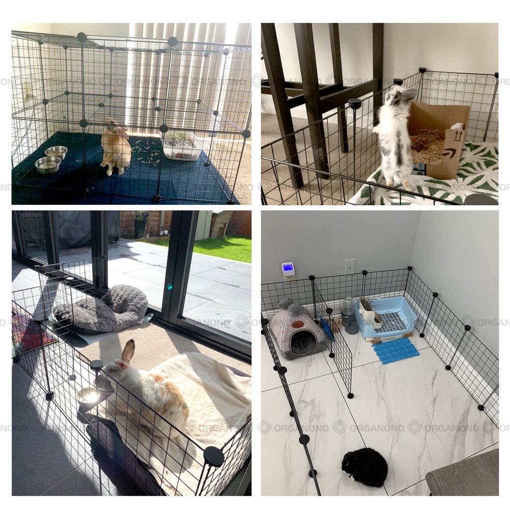 Organono DIY Big Metal Net Pet Dog Cage Adjustable Cages Home For Pet Dog Fence Playpen - 35cm Panel #4