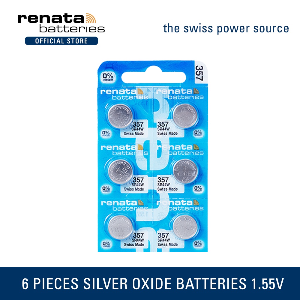 Batterie Orologi Renata Batterie A Bottone Renata 357 / SR44W - 1.55V - 160 MAh - Confezione Da 10 Pezzi - Per Orologi E Elettronica Battery Price - Foto 11