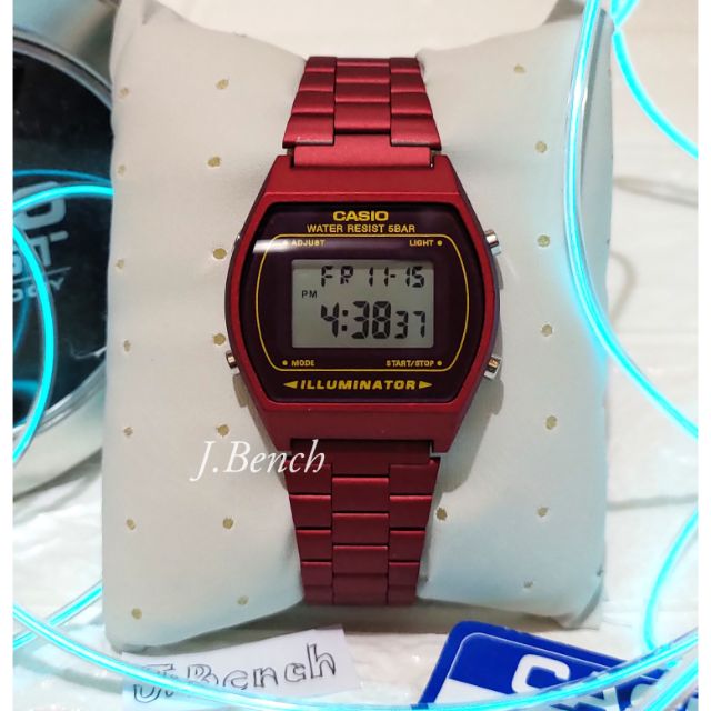 casio vintage red